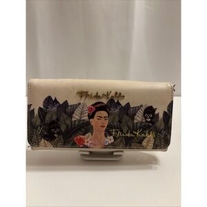 Frida Kahlo Wallet With Credit Card Slots Coin Holder Storage Sections
